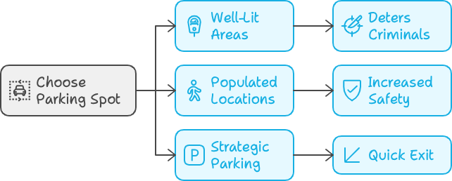 Choosing the right parking spot for your safety #vanlifesafety