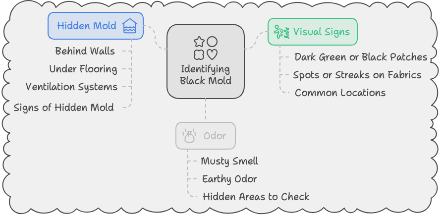 Finding and identifying hidden black mold in your van